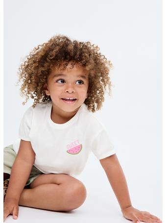 MANGO - Embroidered Printed T-shirt IVORY