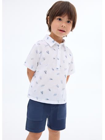 MANGO - Cotton Bermuda Shorts NAVY