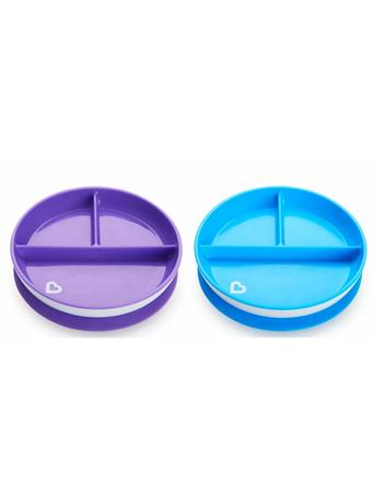MUNCHKIN - Stay Put Divided Suction Plate Assorted Color NO COLOR