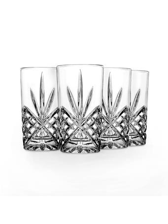 GODINGER GROUP - Dublin Crystal Highball - Set of 4 CLEAR
