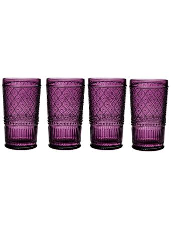 GODINGER GROUP - Claro Plum Highball - Set of 4 PURPLE