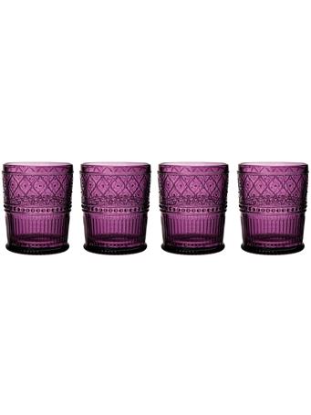 GODINGER GROUP - Claro Plum Double Old Fashion - Set of 4 PURPLE