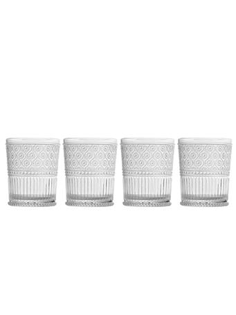 GODINGER GROUP - Claro Acrylic Double Old Fashion - Set of 4 CLEAR