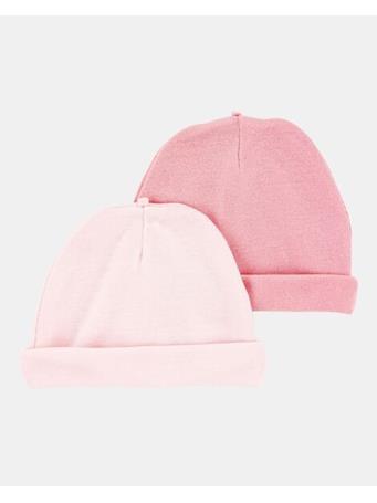CARTERS - Baby 2-Pack Caps PINK
