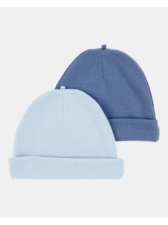 CARTERS - Baby 2-Pack Caps BLUE