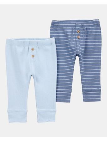 CARTERS - Baby 2-Pack Pull-On Cotton Pants BLUE