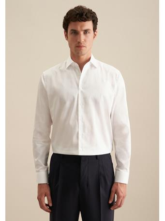SEIDENSTICKER - Regular Business Shirt 01 WHITE