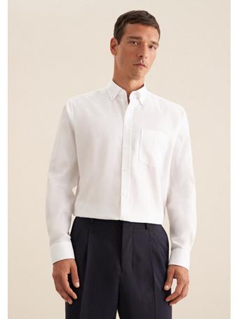 SEIDENSTICKER - Regular Business Shirt Stricture 01 WHITE