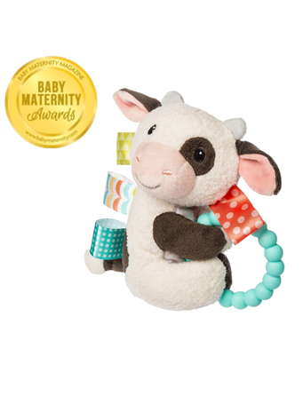 MARY MEYER - Taggies Buttercup Cow Teether Rattle NO COLOR