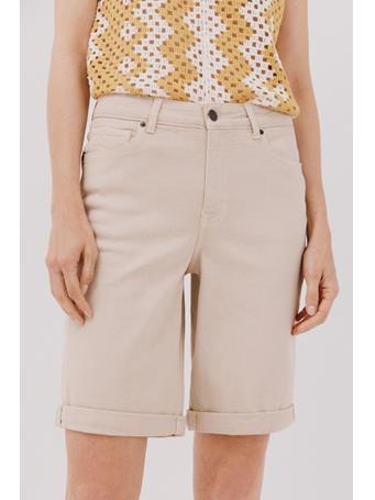 CORTEFIEL - Basic Denim Bermuda Shorts SAND
