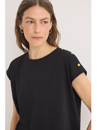 CORTEFIEL - Basic Button-down Tee BLACK