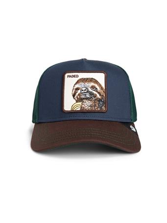 GOORIN BROS - Tricolor Sloth Trucker Hat NAVY