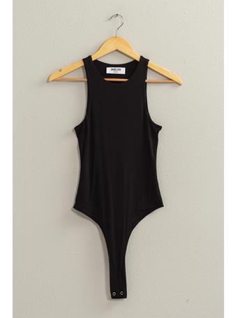 DOUBLE ZERO - Loveliest Looks Tank Bodysuit BLACK