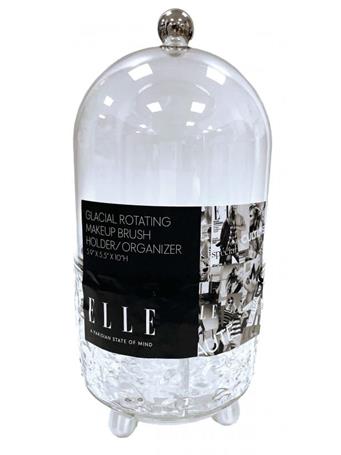 EURO-WARE - Elle Glacial Rotating Makeup Brush Organizer CLEAR