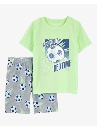 CARTERS - 2-Piece Soccer Print Loose Fit Pajamas LT GREEN