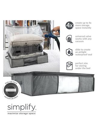 KENNEDY INTERNATIONAL - Vacuum Storage Under The Bed Bag GREY
