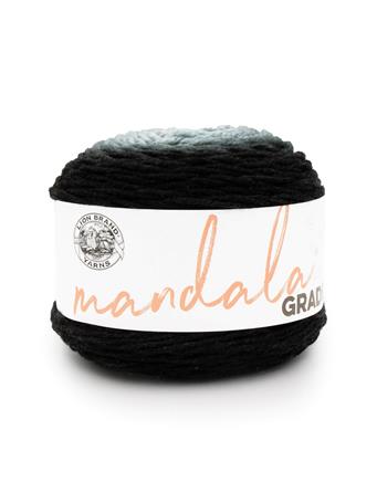 LION BRAND YARN - Mandala Gradient Yarn 216 BLACK