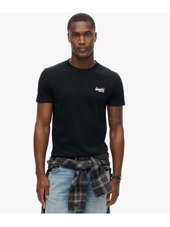 SUPERDRY - Essential Embroidered T-Shirt BLACK