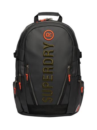 SUPERDRY - Tarp Embroidered Rucksack BLACK/KHAKI GREEN