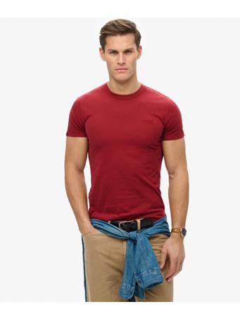 SUPERDRY - Organic Cotton Essential Logo T-Shirt LEAGUE RED