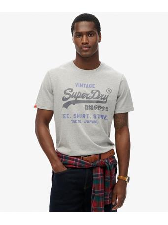 SUPERDRY - Vintage Logo Heritage Relaxed T-Shirt COLLEGE GREY MARL