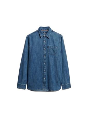 SUPERDRY - Essentials Denim Shirt WORN WASH