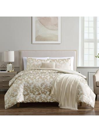 HALLMART COLLECTIBLE - Mainstays 5-Piece Gold Floral Comforter Set GOLD