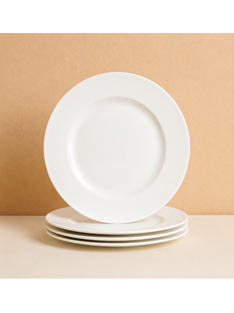MARINER HOME - 4 Piece Salad Plate Set WHITE