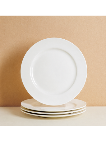 MARINER HOME -  4 Piece Dinner Plate Set WHITE