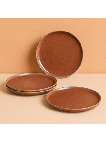 MARINER HOME - 4 Piece Dinner Plate Set TERRACOTA