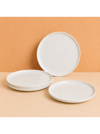 MARINER HOME - 4 Piece Dinner Plate Set CREAM
