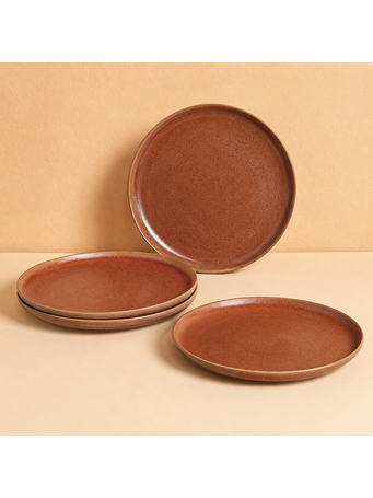 MARINER HOME - 4 Piece Salad Plate Set TERRACOTA