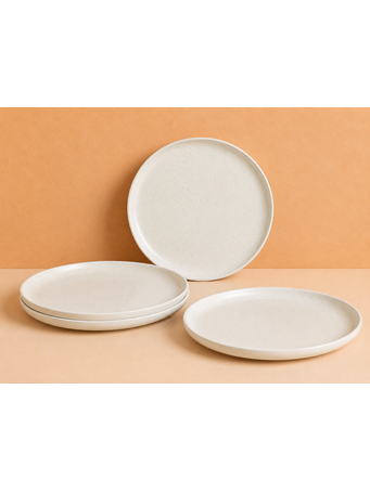 MARINER HOME - 4 Piece Salad Plate set CREAM