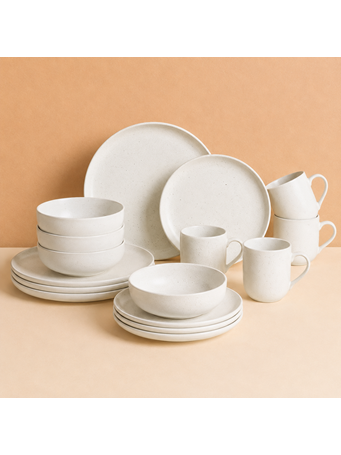MARINER HOME - 16 Piece Dinnerware Set CREAM