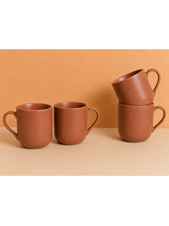 MARINER HOME - 4 Piece Mug Set TERRACOTA
