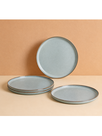 MARINER HOME - 4 Piece Dinner Plate Set LIGHT BLUE