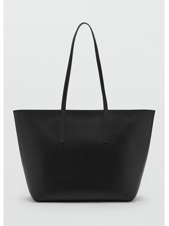 MANGO - Shopper Bag With Double Handle BLACK