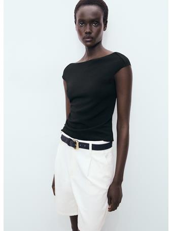 MANGO - Open-back Top BLACK