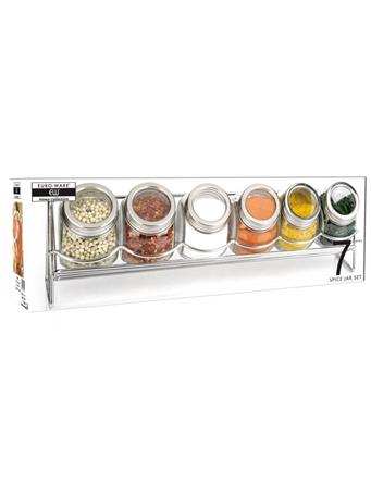 EURO-WARE - 7-Piece Spice Jar Set CLEAR