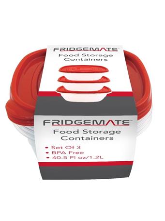 EURO-WARE - 3-Pack Food Storage Containers CLEAR