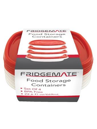 EURO-WARE - 4-Pack Food Storage Containers CLEAR