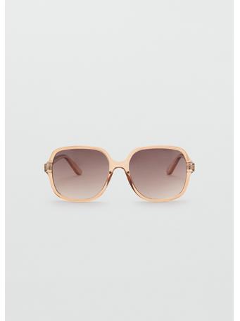 MANGO - Squared Frame Sunglasses MEDIUM YELLOW