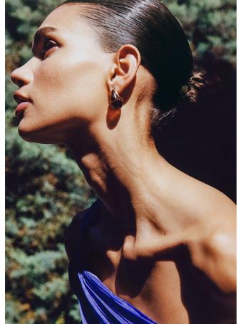 MANGO - Resin Drop Earrings GOLD