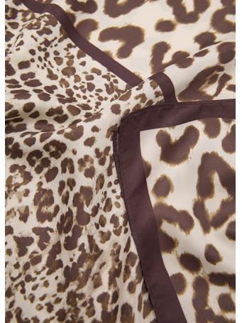 MANGO - Animal-print Satin Scarf NATURAL WHITE