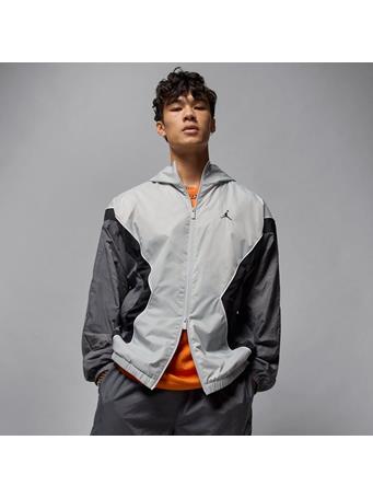 NIKE - Jordan Brooklyn Essentials Draft Jacket with Hood Grey