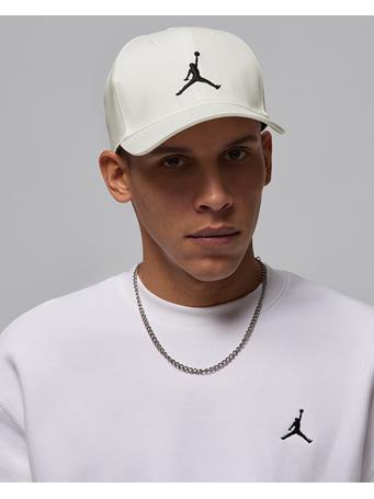 NIKE - Jordan Rise Structured Curved-Bill Hat Sail/Black