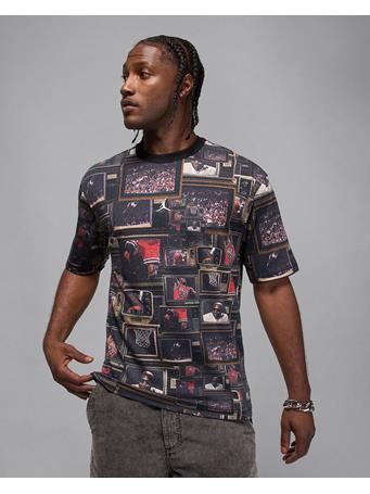 NIKE - Jordan Brooklyn Men's Printed T-Shirt Black/Sail