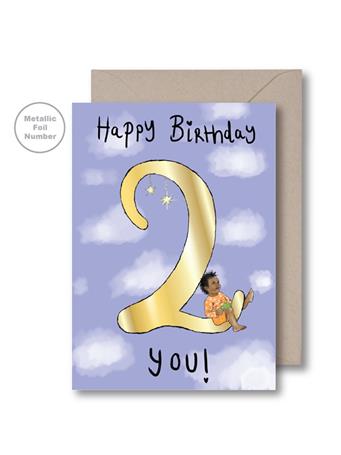 KITSCH NOIR - Second Birthday Card NO COLOR