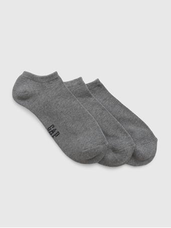 GAP - Basic Ankle Socks (3-Pack) HEATHER GREY