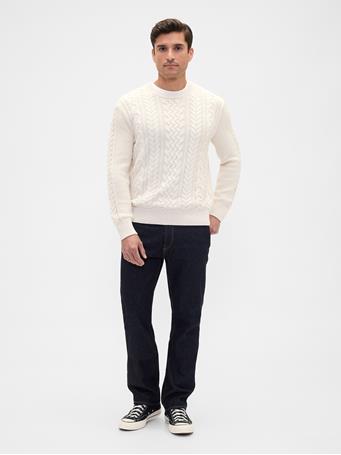 GAP - Relaxed Cable-Knit Sweater CHINO